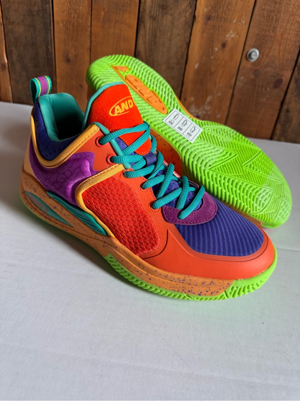And1 Neon Basketball Shoes